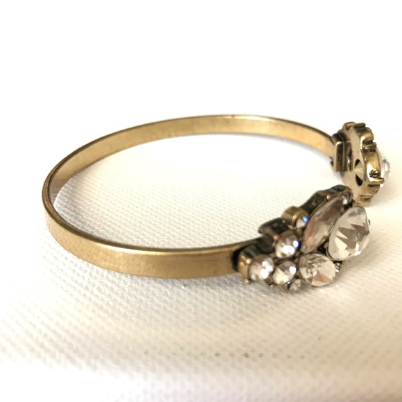 Crystal Cuff Bracelet in Gold - Picture 8 of 8